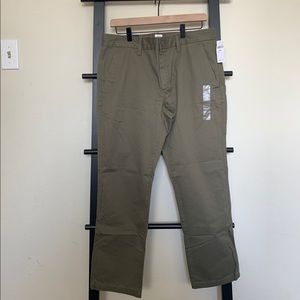 Slim olive green Khakis